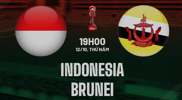 Soi kèo Indonesia vs Brunei 19h00 ngày 12/10 (Vòng loại World Cup 2026)