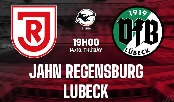 Soi kèo Jahn Regensburg vs Lubeck 19h00 ngày 14:10 (Hạng 3 Đức 2023:24)