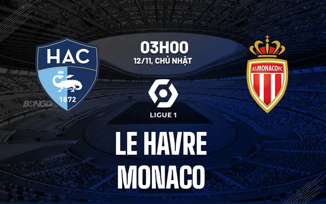 Nhận định bóng đá Le Havre vs Monaco 12/11/2023-24