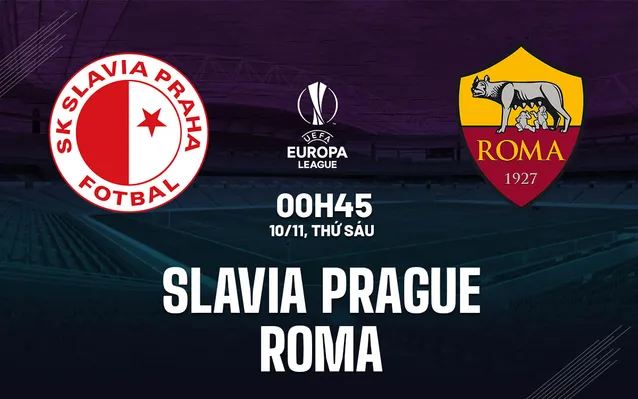 Soi kèo bóng đá Slavia Prague vs Roma